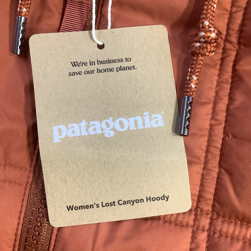 Patagonia Womens Lost Canyon Hoody Burnished Red Quilted Jacket‎ Size Medium NWT - Picture 4 of 15